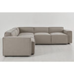 Swyft Model 03 Light Grey Linen 5 Piece Modular Sofa - Image 4