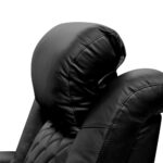 Valencia Tuscany Row of 2 Black Leather Power Reclining Home Theatre Seating - Image 5