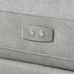 Thomasville Rockford Grey 6 Piece Modular Fabric Sofa with Power Footrests - Image 4