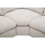 Aiden & Ivy Holley Beige Fabric 5 Piece Modular Sofa - Image 4