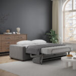 Lucas Dark Grey Fabric Sofa Bed - Image 3