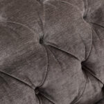 Allington 3 Seater Grey Fabric Chesterfield Sofa - Image 3