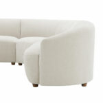 Dolen Beige Fabric 3 Piece Corner Sofa - Image 5