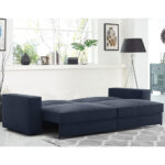 Coddle Infinity Navy Velvet Convertible Sofa Bed - Image 3