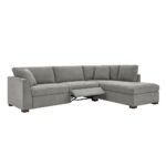 Thomasville Miles Grey Fabric Corner Sofa with Power Footrests in 2 Configurations - Image 5