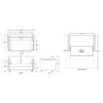 Swyft Model 08 Green Velvet Double Sofa Bed - Image 2