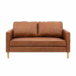 Gallery Osborne Brown Leather 2 Seater Sofa - Image 5