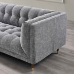 Isla Grey Fabric Large 3 Seater Sofa - Image 3