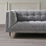 Isla Grey Fabric Large 3 Seater Sofa - Image 4