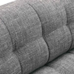 Isla Grey Fabric Large 3 Seater Sofa - Image 5