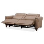 Aiden & Ivy Spencer Brown Leather Power Reclining Large 2 Seater Sofa - Image 4