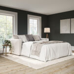 Oxford Beige Fabric Sofa Bed - Image 4