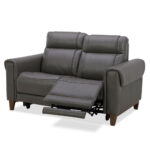 Aiden & Ivy Spencer Grey Leather Power Reclining 2 Seater Sofa - Image 3