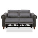 Aiden & Ivy Spencer Grey Leather Power Reclining 2 Seater Sofa - Image 5