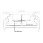 Aspen Green Velvet 3 Seater Sofa - Image 2