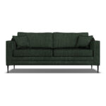 Aspen Green Velvet 3 Seater Sofa - Image 4