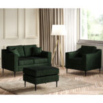 Aspen Green Velvet Sample Swatch - Image 2