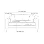 Aspen Grey Velvet Large 2 Seater Sofa - Image 2
