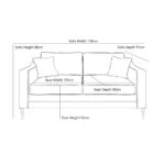 Aspen Green Velvet Large 2 Seater Sofa - Image 2