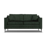 Aspen Green Velvet Large 2 Seater Sofa - Image 4