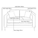 Aspen Grey Velvet 2 Seater Sofa - Image 2