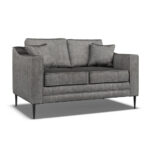 Aspen Grey Velvet 2 Seater Sofa - Image 3