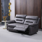 Lucca Grey Fabric Power Reclining Large 2 Seater Sofa - Image 7