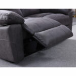 Lucca Grey Fabric Power Reclining Large 2 Seater Sofa - Image 9