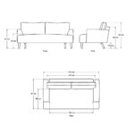 Swyft Model 05 Green Velvet 2 Seater Sofa - Image 2