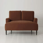 Swyft Model 05 Brown Velvet 2 Seater Sofa - Image 3