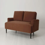 Swyft Model 05 Brown Velvet 2 Seater Sofa - Image 4
