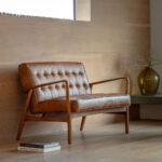 Gallery Humber Vintage Brown Leather 2 Seater Sofa