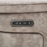 Oscar Grey Fabric Power Reclining 2 Seater Sofa with Power Headrest - Image 4