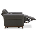 Aiden & Ivy Spencer Grey Leather Power Reclining Armchair - Image 4
