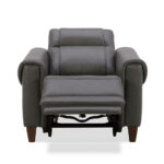 Aiden & Ivy Spencer Grey Leather Power Reclining Armchair - Image 5