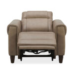 Aiden & Ivy Spencer Brown Leather Power Reclining Armchair - Image 4