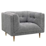 Isla Grey Fabric Armchair - Image 5