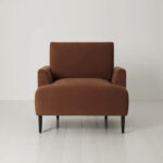 Swyft Model 05 Brown Velvet Loveseat - Image 3