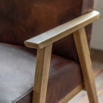 Gallery Neyland Brown Leather 2 Seater Sofa - Image 3