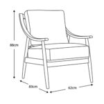 Gallery Reliant Brown Leather Armchair - Image 2