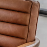 Gallery Datsun Brown Leather Armchair - Image 4