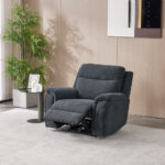 Maverick Grey Fabric Power Recliner Armchair - Image 7