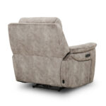 Oscar Grey Fabric Power Reclining Armchair with Power Headrest - Image 5