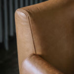 Gallery Stratford Brown Leather Armchair - Image 4