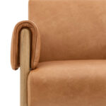 Gallery Stratford Brown Leather Armchair - Image 5