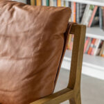 Gallery Burela Vintage Brown Leather Lounge Chair - Image 3