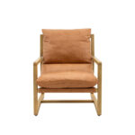 Gallery Burela Vintage Brown Leather Lounge Chair - Image 5