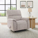 True Innovations Hayden Beige Fabric Manual Recliner Chair - Image 4