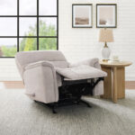 True Innovations Hayden Beige Fabric Manual Recliner Chair - Image 5