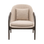 Gallery Alegra Taupe Fabric Armchair - Image 3